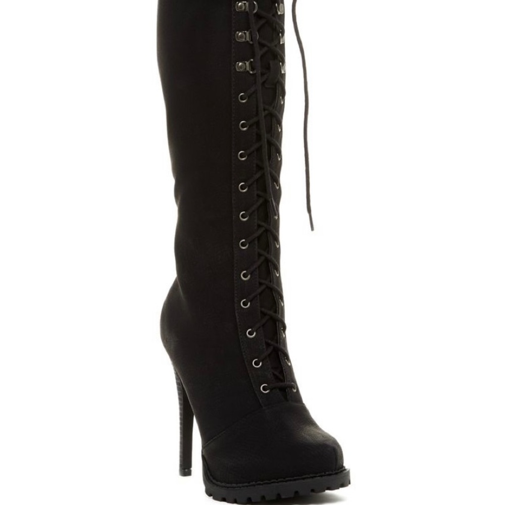 Aldo black cenisio knee boot